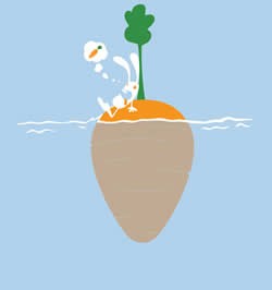 mira para abajo tonto